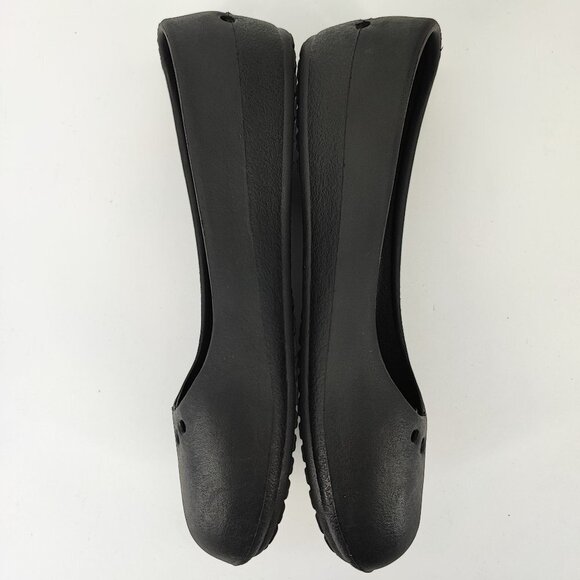 Crocs Women's Vintage Black Croslite Ballet Flats Size 7 - Picture 6 of 8